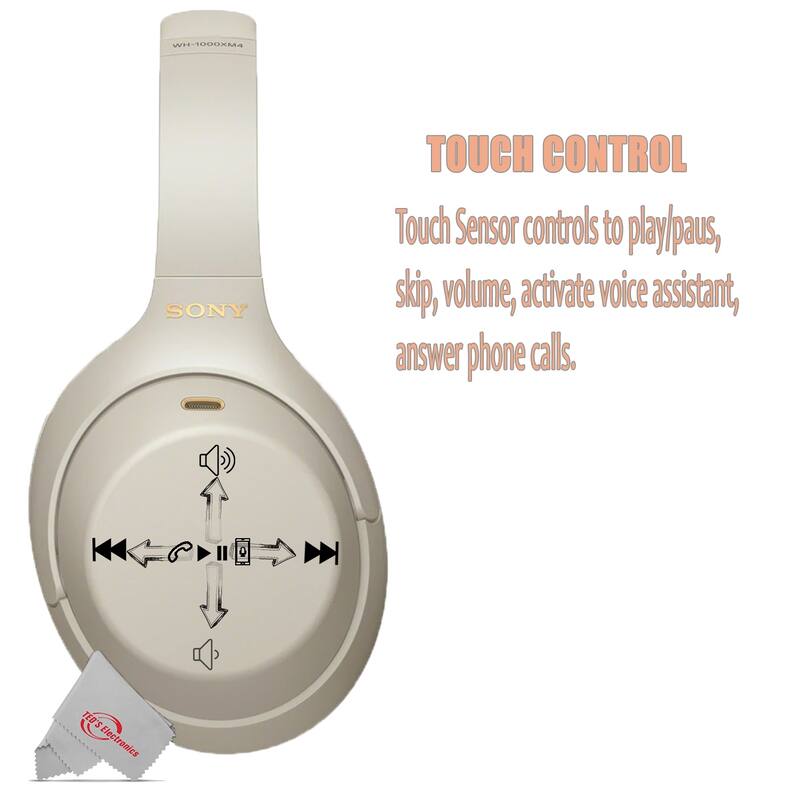 Sony WH-1000XM4 Wireless Noise Canceling Headphones with Google Assistant and Alexa - Silver + JBL T110 in Ear Headphones Black