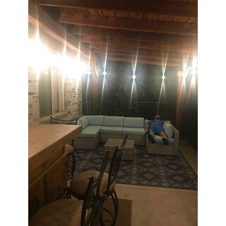 BroyerK 7 piece Sectional Patio Outdoor Furniture Set