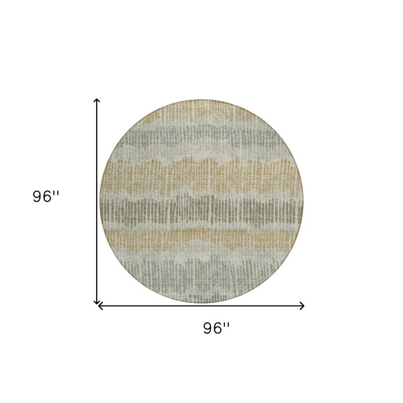 HomeRoots Striped Transitional Rectangle Outdoor Rug