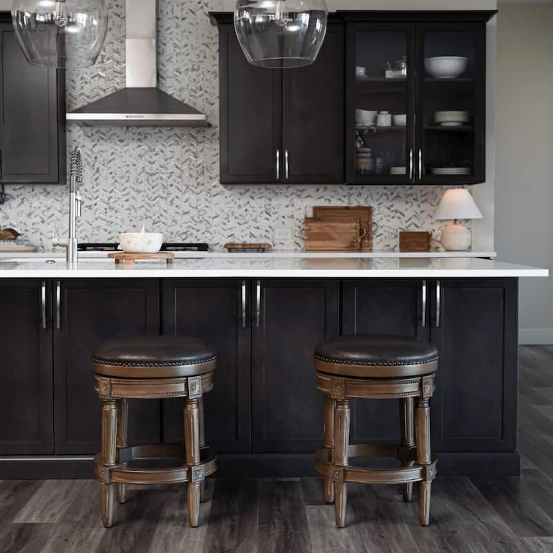 Maven Lane Pullman Backless Swivel Kitchen Stool