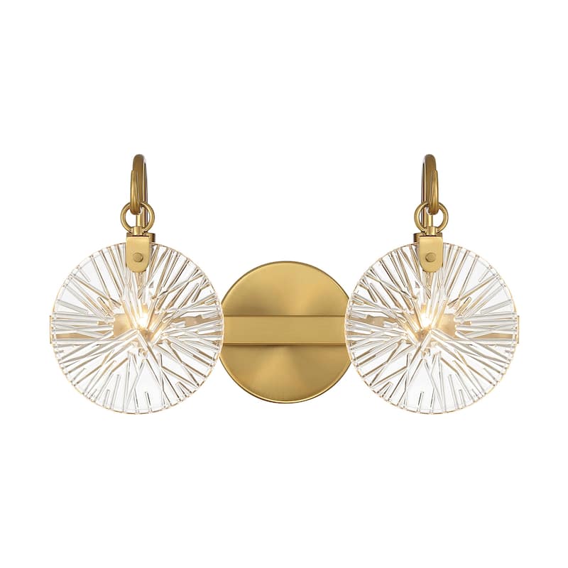 Savoy House 8-3981-2 Addison 2 Light 16" Wide Vanity Light - Warm Brass