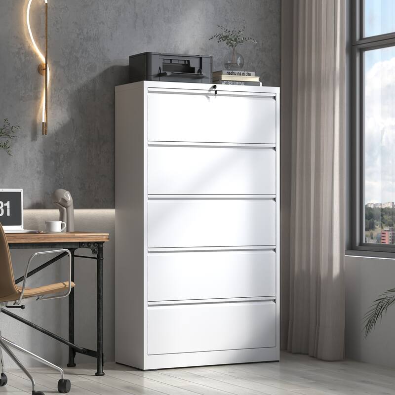 5 Drawer Metal Lateral File Cabinet