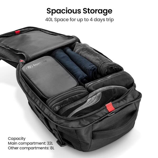 Travel Backpack 40L, TSA Friendly Flight Approved Carry-on Luggage Hand  Water-resistant Lightweight Business Rucksack - Bed Bath & Beyond - 42714339
