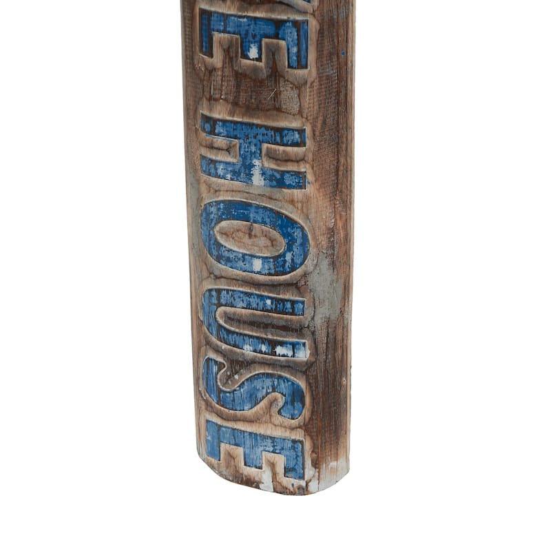 Wood Paddle Home Wall Decor - Blue - Roche River Decor