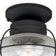 preview thumbnail 5 of 9, Vaxcel Lighting Chatham 1 Light Semi-Flush Mount Outdoor Ceiling