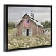 preview thumbnail 3 of 26, Stupell Patriotic Barn & Cow Framed Floater Canvas Wall Art Design By Amber Sterling