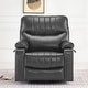 preview thumbnail 24 of 28, MCombo Faux Leather Power Recliner, Electric Swivel Glider Rocker Recliner for Nursery with USB Ports 7785