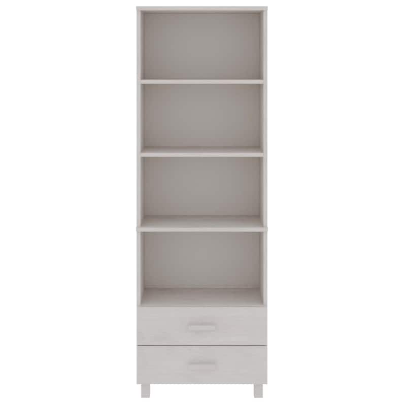 vidaXL Cabinet Bookshelf Entryway Cabinet with Storage HAMAR Solid Wood Pine - 23.6"x13.8"x70.9"