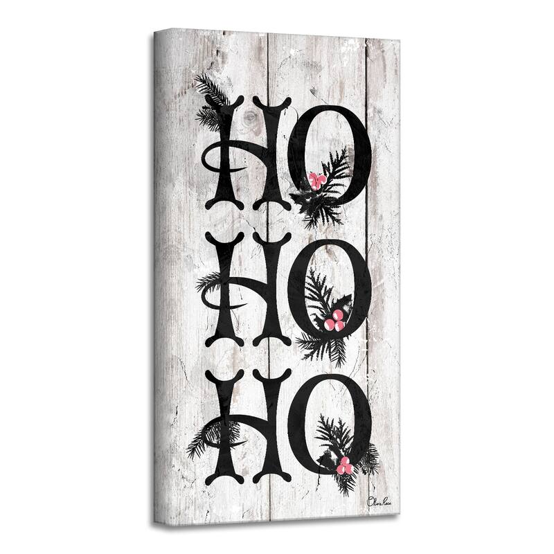 Ready2HangArt 'Ho Ho Ho' Holiday Canvas Wall Art by Olivia Rose