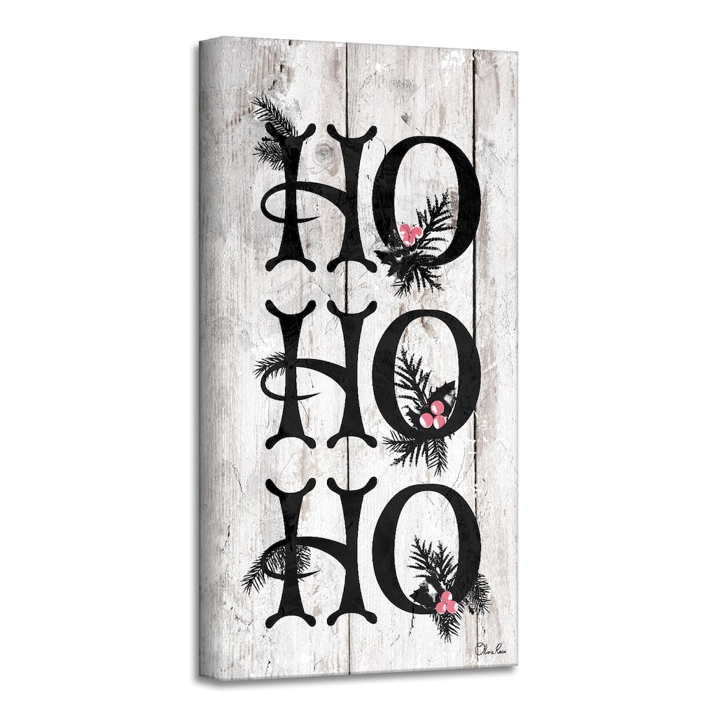 Ready2HangArt 'Ho Ho Ho' Holiday Canvas Wall Art by Olivia Rose