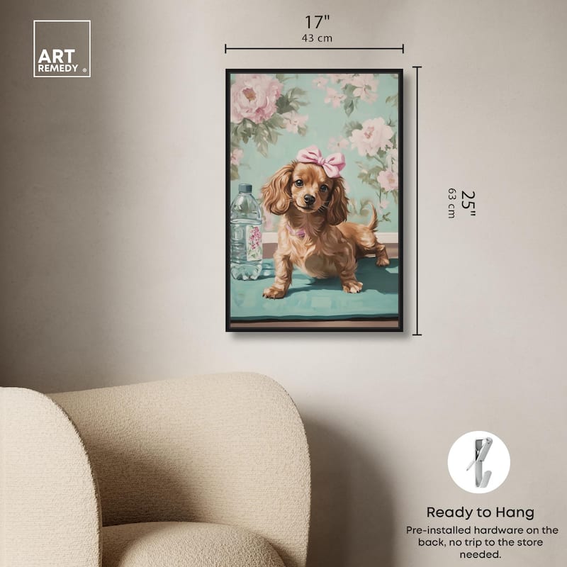 Doxxie Dainty Yoga Canvas by Art Remedy