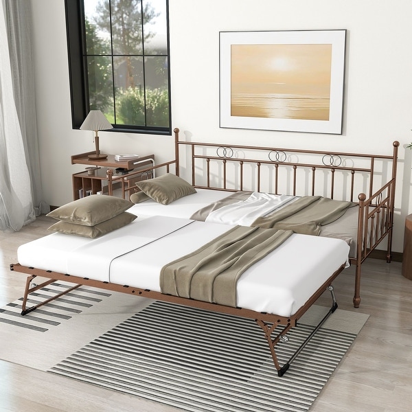 Daybed with pop up trundle twin to queen hotsell