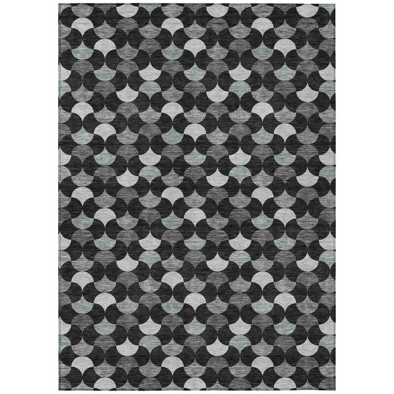 Machine Washable Indoor/ Outdoor Modern Osage Chantille Rug