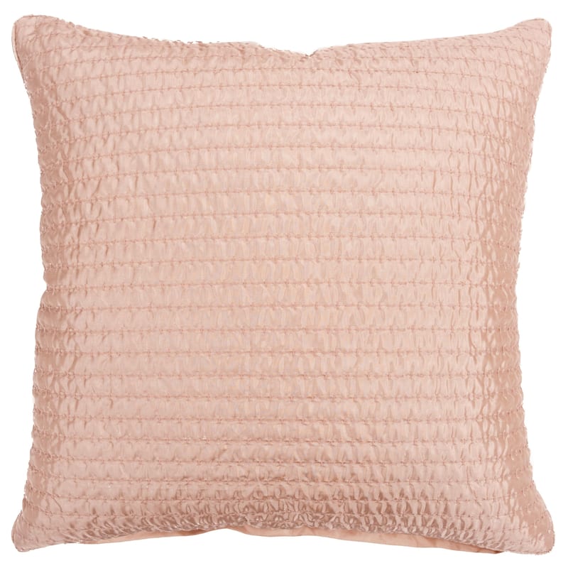 Solid Quilted Decorative Pillow or Pillow Cover