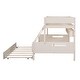 preview thumbnail 33 of 34, Twin Over Full Bunk Bed with Shelves and Trundle - Practical for Families