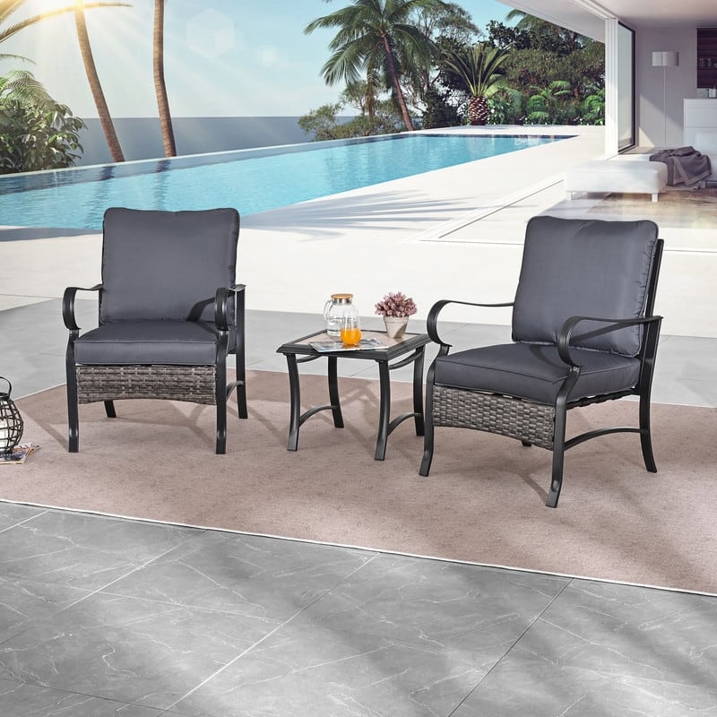 Patio Festival Outdoor Metal Conversation Set