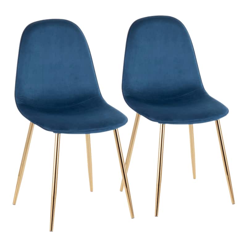 Silver Orchid Stone Gold Dining Chair - Set of 2