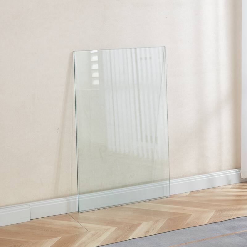 GDFStudio - Clear Transparent Heavy-Duty Tempered Glass Top Panel with Smooth Flat Surface - 35.43"L