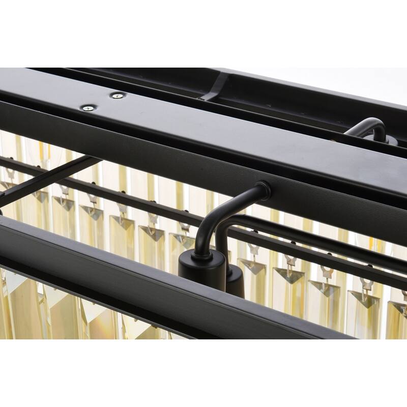 Royce Edge 12-Light Matte Black-Chandelier