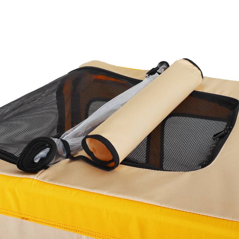 Large Folding Bike Trailer for Dogs, Heavy-Duty Steel Frame, Spacious Design, All-Terrain Cycling, Jogging & Camping Adventure