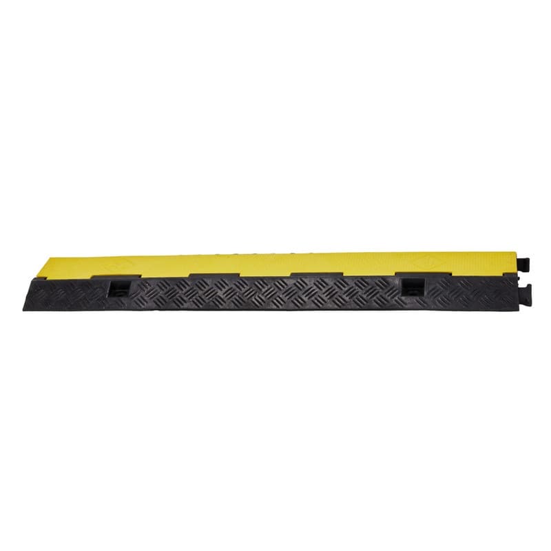 1Pcs 22000 lbs Capacity 3.18 ft. Driveway Rubber Traffic Speed Bumps - N/A
