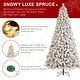 preview thumbnail 33 of 131, Glitzhome 6FT/7.5FT/9FT/11FT Snow Flocked Pre-lit Artificial Fir Christmas Trees