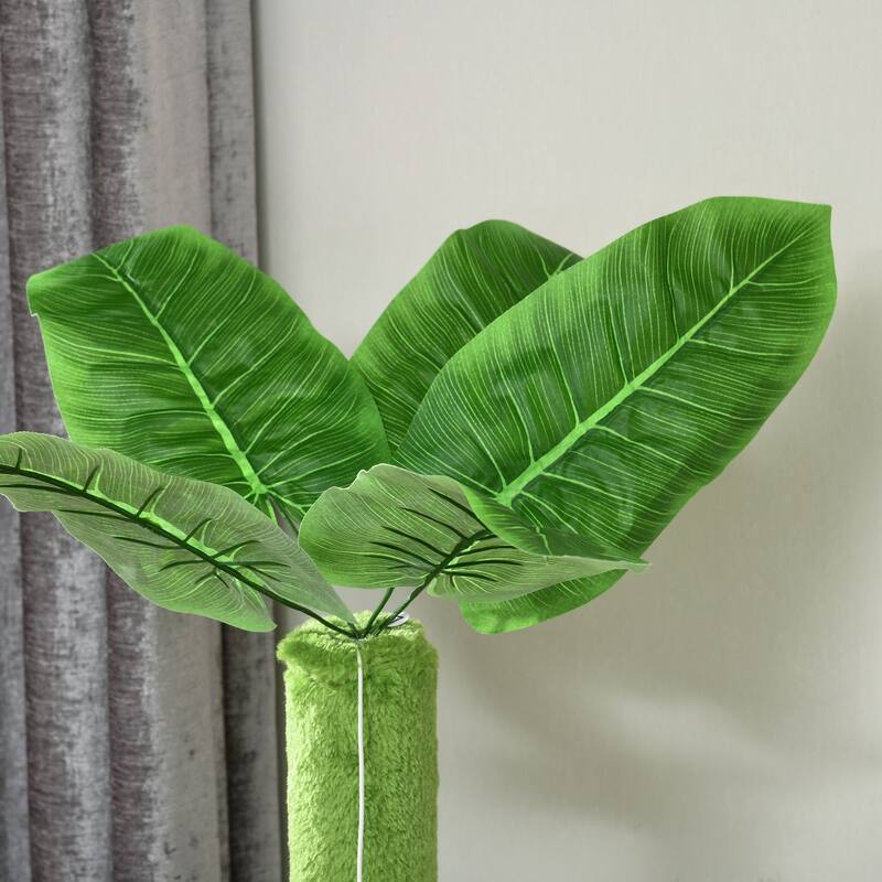 56" Cat Tree for Indoor Cats with Hammock Cat Tower with Scratching Post - 19.25" W x 19.25" D x 56" H