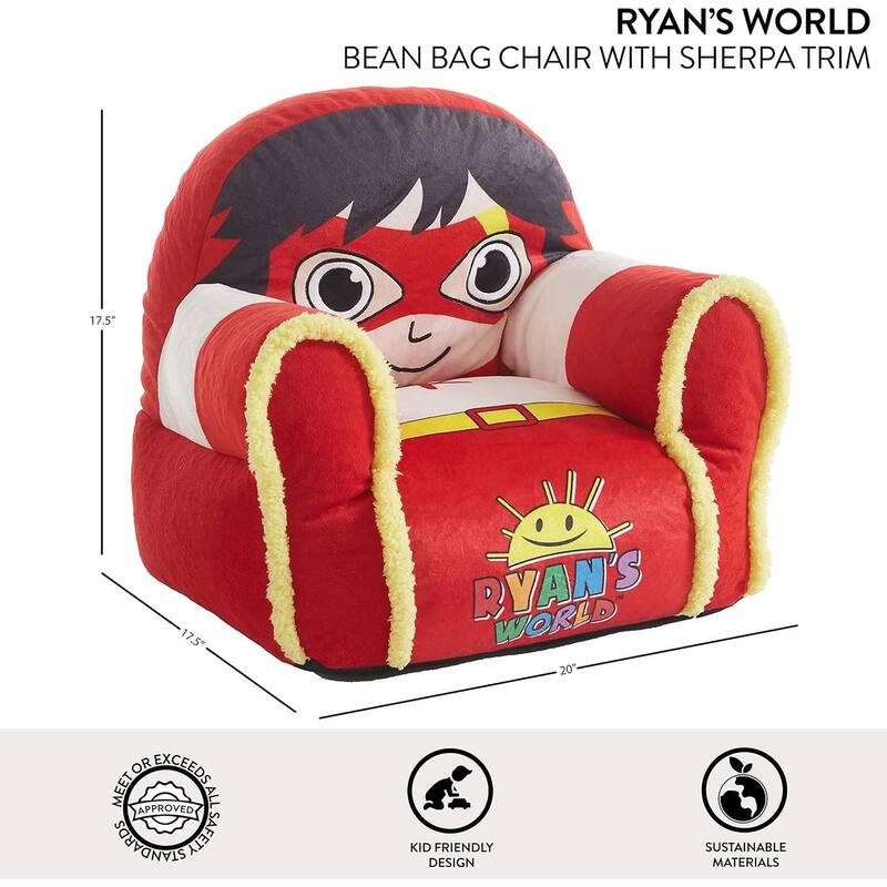 Ryans World Upholstered Kids Bean Bag Chair