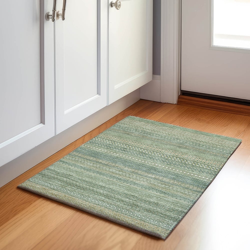 Premium Washable Super Soft Boho Stripes Mayfield Rug