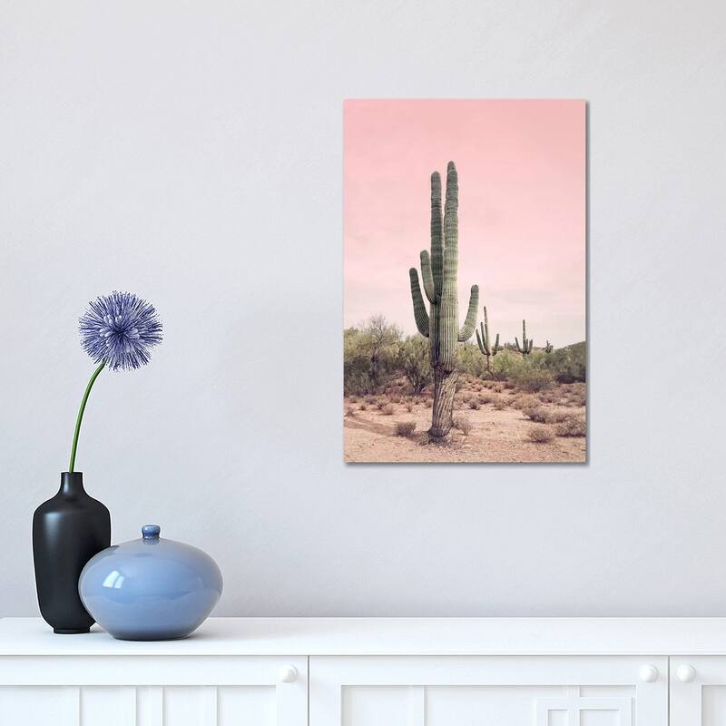 iCanvas "Desert Cactus Blush" by Sisi & Seb Canvas Print - 18x12x1.5