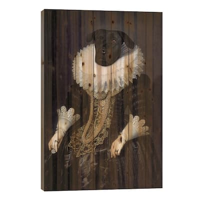 Anouk Print On Wood by Florent Bodart - Multi-Color