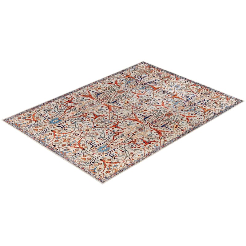 Serapi One-of-a-Kind Hand-Knotted Area Rug - Gray - 9' 0" x 12' 3"