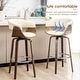preview thumbnail 156 of 167, Glitzhome Set of 2 or 4 Modern Counter & Bar Height Wooden Swivel Bar Stools
