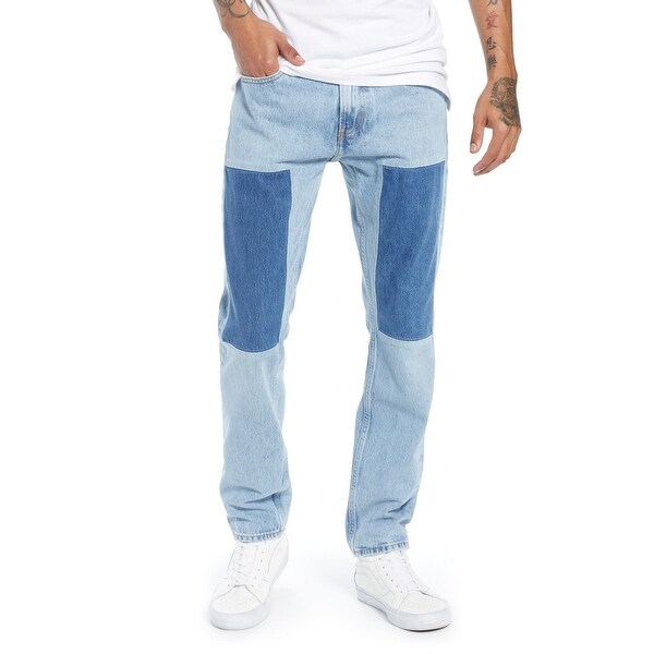 patch denim jeans