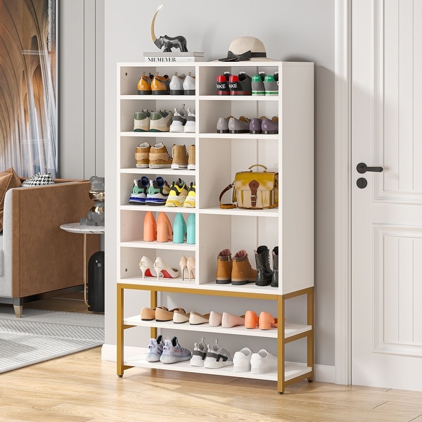 Shoe Storage Cabinet, HSUNNS 20Pair Shoe Rack Organizer with 2