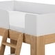 preview thumbnail 15 of 37, Mid-Century Modern Twin over Twin Low Bunk Bed