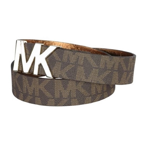 Michael kors logo plaque outlet belt