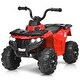 preview thumbnail 1 of 8, Costway 6V Battery Powered Kids Ride On ATV 4-Wheeler Quad w/ MP3 & Black/Red - 2-4 Years
