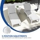 preview thumbnail 9 of 105, Outdoor Chaise Lounge Chairs (Set of 2) with Adjustable Backrest