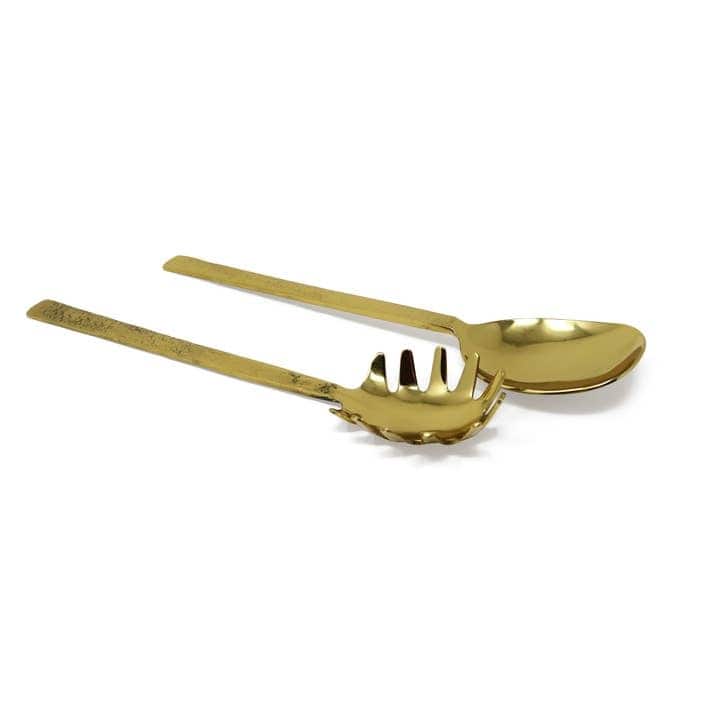 Gold Pasta Servers, Set of 2