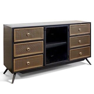 Two tone best sale credenza