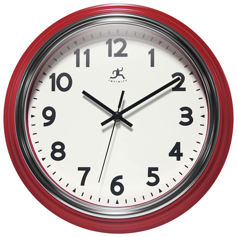 Gas Station Classic Wall Clock - 12 in. - Red