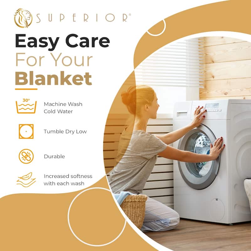 Superior Waffle Weave Honeycomb Knit Soft Cotton Blanket