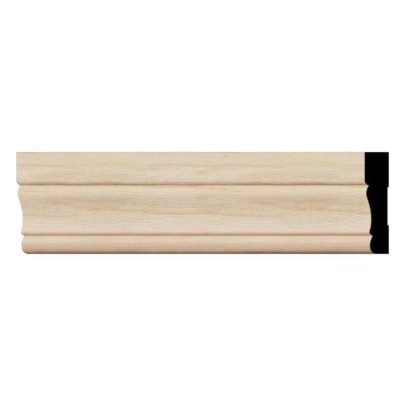 WM443: 5/8-in D x 3-1/4-in W x 96-in L Americraft Solid Hardwood Stain Grade Colonial Casing Moulding - White Oak