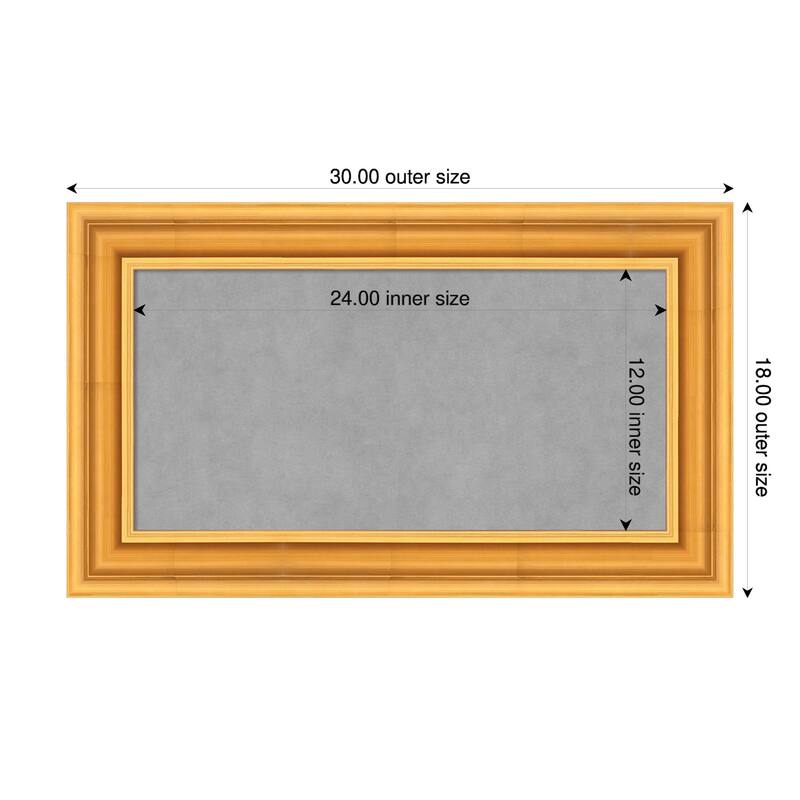 Amanti Art Sierra Black Brown Framed - 30 x 18 in - Sierra Gold