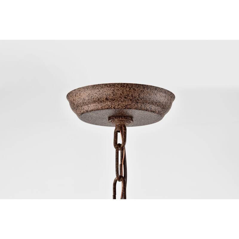 Aamina Rustic Metal Matte 4 Light Wood Gain Painted Finish 24 Inch.