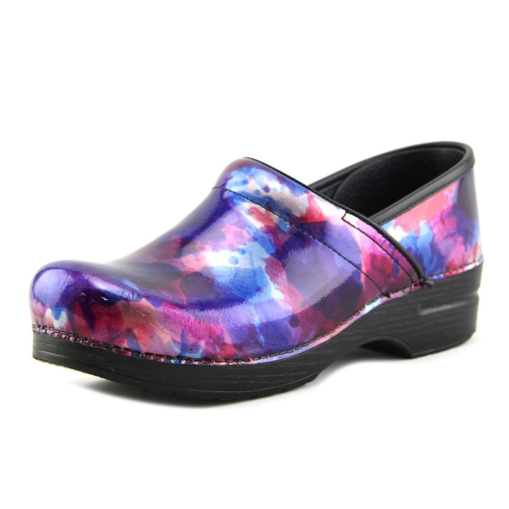 multi colored dansko clogs