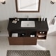 preview thumbnail 70 of 73, 48" Modern Floating Single Bathroom Vanities with Sink, Brown or Natural wood, 2 Drawers