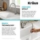 preview thumbnail 120 of 149, Kraus 2-Function 1-Handle 1-Hole Pulldown Sprayer Brass Kitchen Faucet