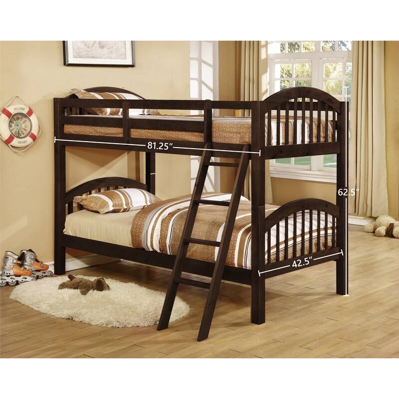Glenmount Convertible Twin Arched Bunk Bed